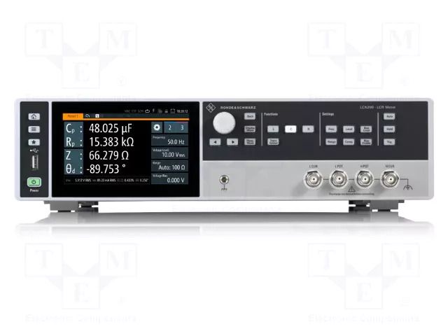 LCR meter; touch screen,LCD TFT 5"; 10mΩ÷100Ω,100mΩ÷100MΩ ROHDE & SCHWARZ LCX200