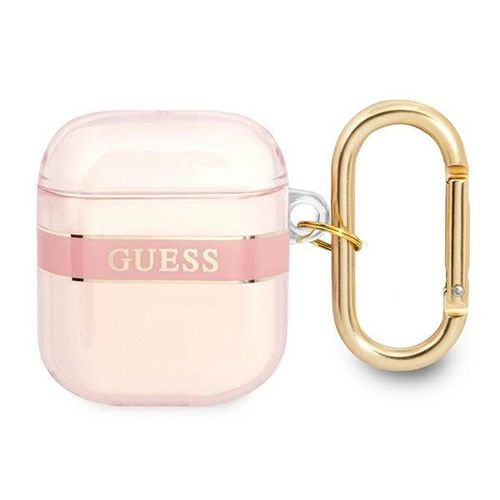 Guess GUA2HHTSP AirPods cover pink/pink Strap Collection, Guess 3666339047078