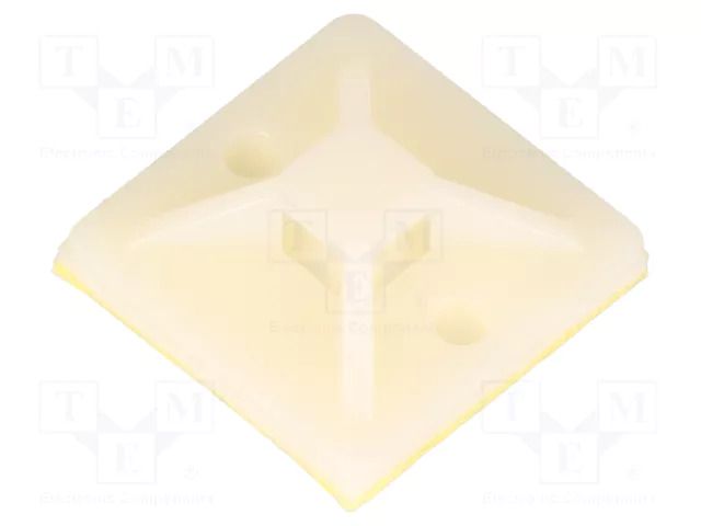 Holder; self-adhesive; polyamide; UL94V-2; natural; L: 19mm GOOBAY GOOBAY-17104