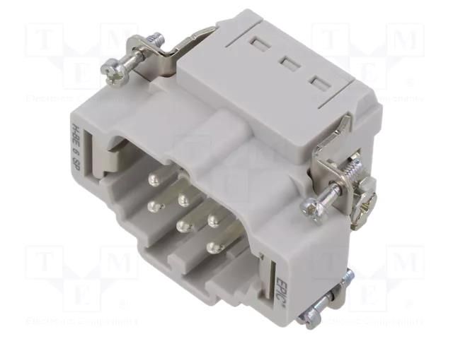 Connector: HDC; contact insert; male; EPIC H-BE; PIN: 6; 16A; 500V LAPP 44423200
