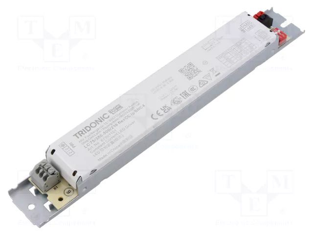 Power supply: switching; LED; 75W; 90÷216VDC; 350÷500mA; IP20; LC TRIDONIC 87501101