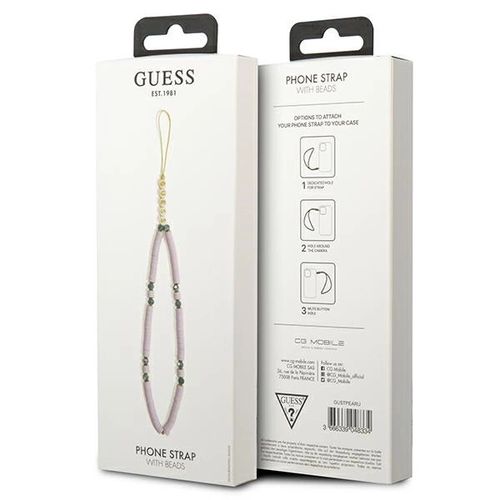 Guess pendant GUSTPEARU Phone Strap lilac/lilac Heishi Beads, Guess 3666339048334 3666339048334