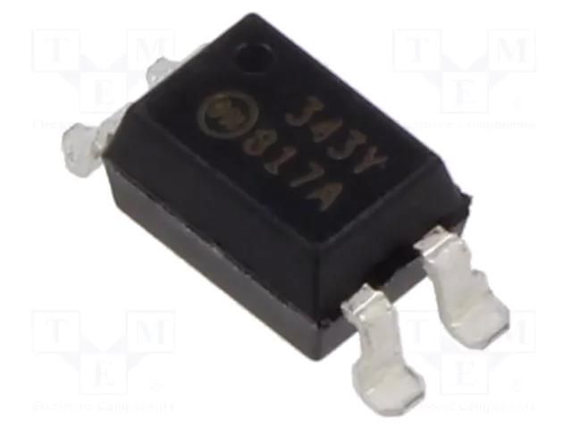 Optocoupler; SMD; Ch: 1; OUT: transistor; Uinsul: 5kV; Uce: 70V; PDIP4 ONSEMI FOD817AS