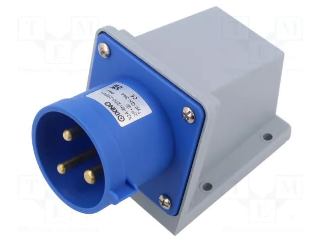 Connector: AC supply; socket; male; 32A; 230V; IEC 60309; IP44; blue TAIZHOU BAOLUDA ELECTRIC QX-344
