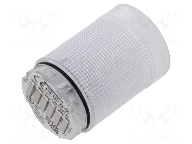 Module: light signaller; red; 24VDC; 24VAC; IP66,IP69K; -30÷60°C WERMA WER-63413075