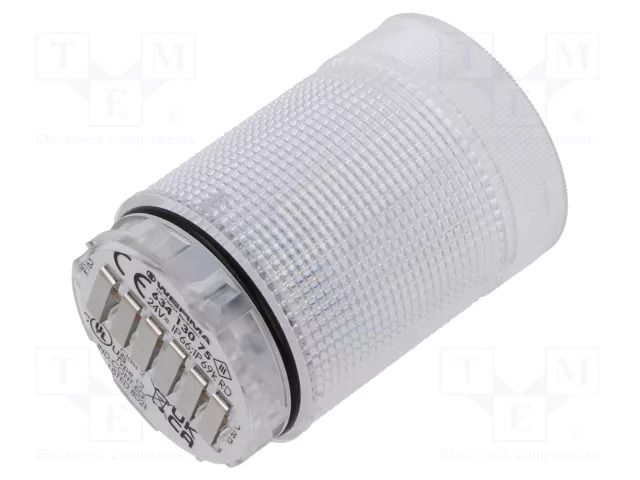 Module: light signaller; red; 24VDC; 24VAC; IP66,IP69K; -30÷60°C WERMA WER-63413075