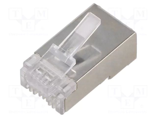 Connector: RJ45; plug; PIN: 8; Cat: 6; shielded,pass through; 8p8c QOLTEC 54549