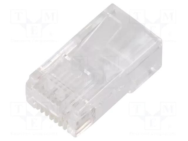 Connector: RJ45; plug; PIN: 8; Cat: 5e; 8p8c; for cable; IDC QOLTEC 54550