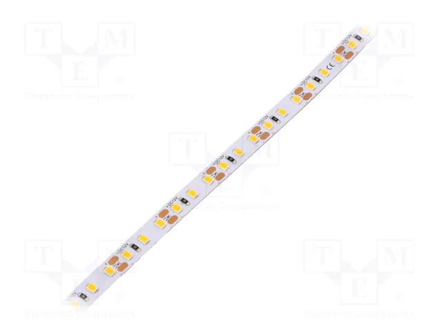 LED tape; white neutral; 2835; LED/m: 120; 8mm; IP33; 120°; 9.6W/m POS HQS-96120WW-12-5M