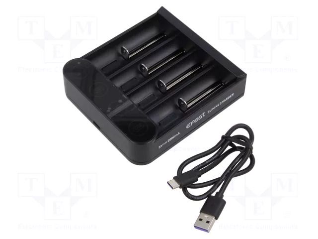 Charger: microprocessor-based; Li-Ion; 3.6/3.7V; 0.5A EFEST L3EFT-SLIMK4