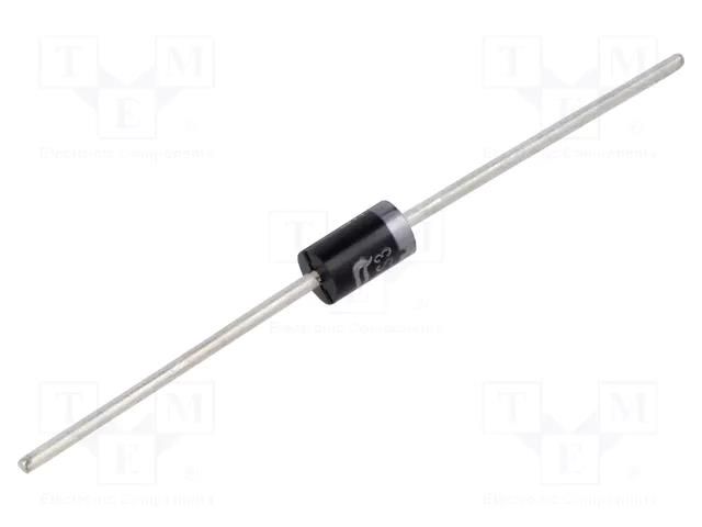 Diode: rectifying; THT; 200V; 3A; Ammo Pack; Ifsm: 100A; DO201; 50ns DIOTEC SEMICONDUCTOR UF5402-DIO