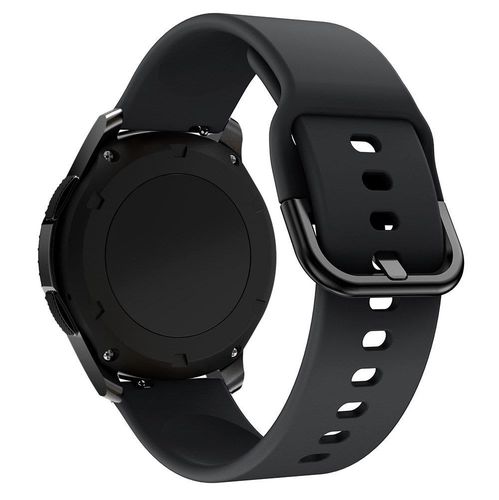 Silicone Strap TYS band for Samsung Galaxy Watch 40 / 41 / 42 / 43 / 44 mm - black, Hurtel 5907769346309 5907769346309