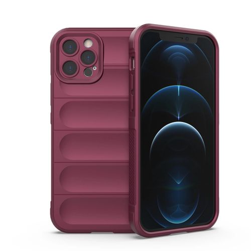 Magic Shield Case for iPhone 12 Pro flexible armored burgundy cover, Hurtel 5907769345746 5907769345746