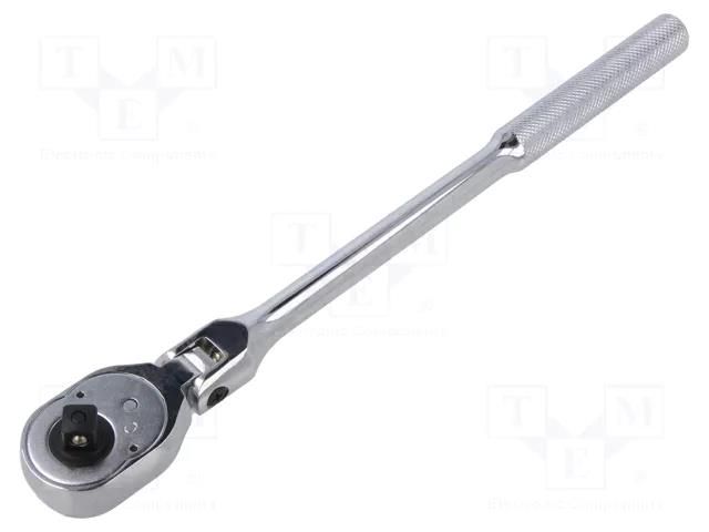 Rattle; 3/8"; bent; 280mm; Teeth: 32 KING TONY KT-3781-11F