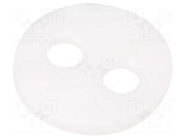 Spacer sleeve; LED; Øout: 6.4mm; ØLED: 3mm,5mm; L: 1.3mm; white BIVAR 450-050