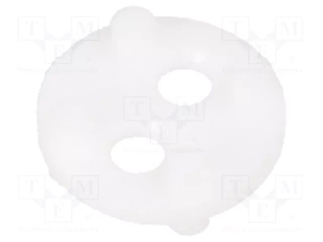Spacer sleeve; LED; Øout: 6.4mm; ØLED: 3mm,5mm; L: 2.3mm; white BIVAR 450-090