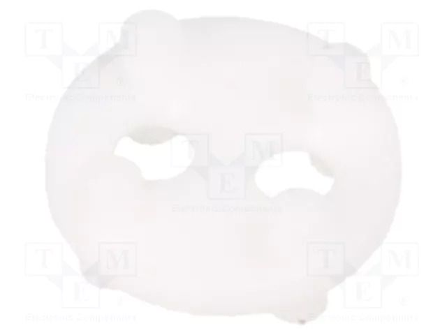 Spacer sleeve; LED; Øout: 6.4mm; ØLED: 3mm,5mm; L: 2.5mm; white BIVAR 450-100