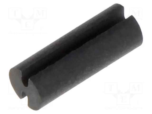 Spacer sleeve; LED; Øout: 3.7mm; ØLED: 3mm; L: 10mm; black; UL94V-0 BIVAR ELM4-10MM