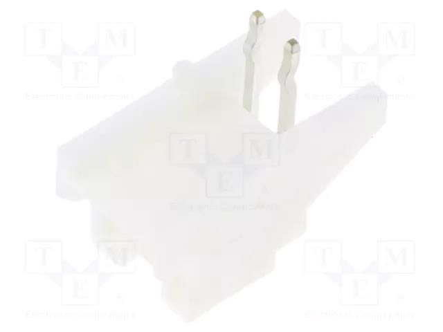 Connector: wire-board; socket; male; PIN: 2; PA; 3A; angled; THT; 2mm JST S02B-PASK-2