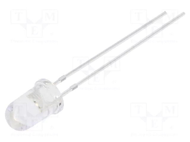 LED; UV; 30°; 10÷20mA; P: 40mW; λd: 400÷405nm; 2.9÷3.5VDC; THT BIVAR UV5TZ-405-30