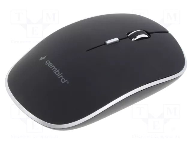 Mouse; black,light silver; USB A; wireless,optical; No.of butt: 4 GEMBIRD MUSW-4BS-01