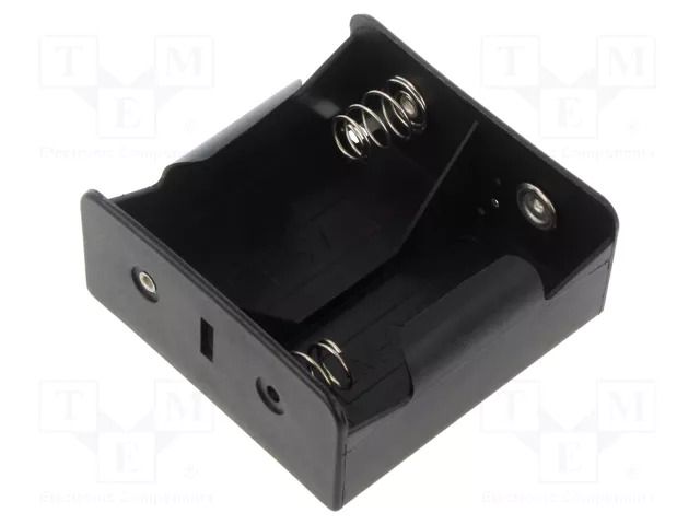 Holder; D,R20; Batt.no: 2; soldering lugs; black GOOBAY GOOBAY-11033
