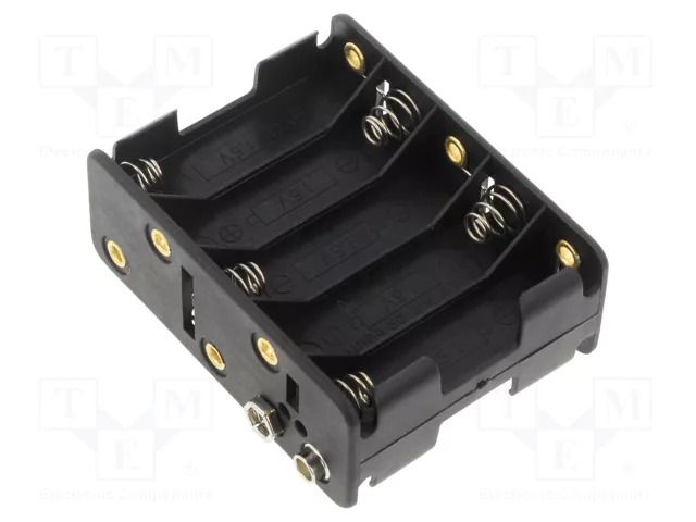 Holder; AA,R6; Batt.no: 10; 6F22 type; black GOOBAY GOOBAY-11469