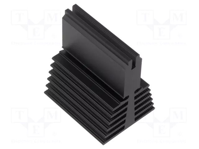 Heatsink: extruded; T; black; L: 50mm; W: 40mm; H: 56mm; aluminium FISCHER ELEKTRONIK SK641/50/SA