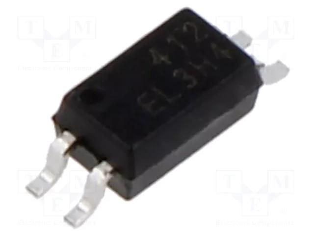 Optocoupler; SMD; Ch: 1; OUT: transistor; Uinsul: 3.75kV; Uce: 80V EVERLIGHT EL3H4-G