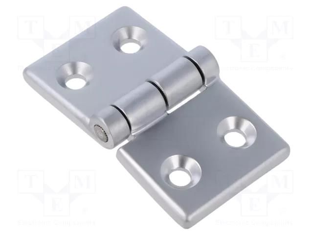Hinge; Width: 80mm; aluminium; H: 45mm FATH FA-095047
