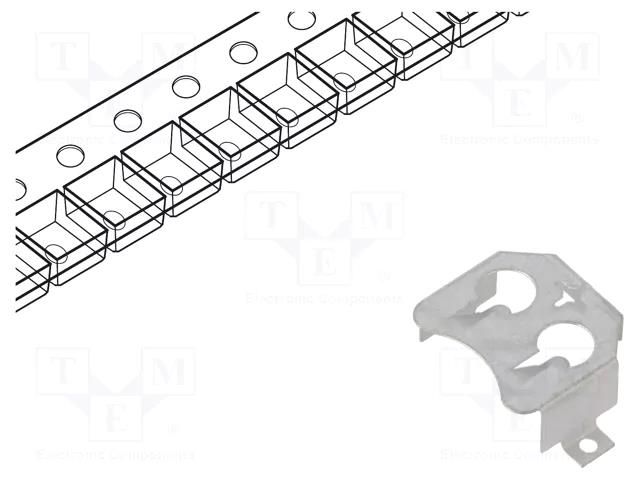 Clip; 357,LR44,SR44,V313; Batt.no: 1; SMT; tape KEYSTONE KEYS3096TR