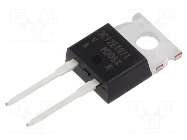 Diode: Schottky rectifying; SiC; THT; 650V; 12A; TO220-2; tube VISHAY VS-3C12ET07T-M3