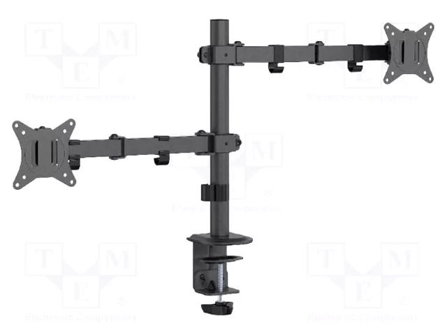 Holder; 9kg; 17÷32"; 75x75mm,100x100mm; monitor x2 GEMBIRD MA-D2-03