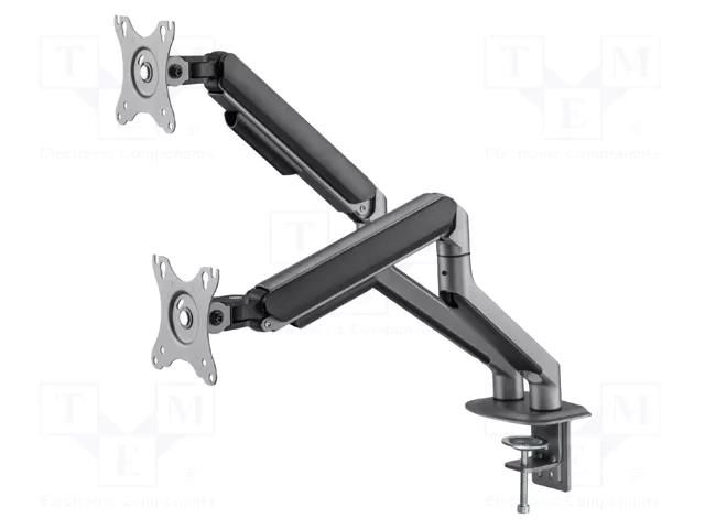 Holder; 2÷9kg; 17÷32"; Standard: 75x75mm,100x100mm; monitor x2 GEMBIRD MA-DA2-05