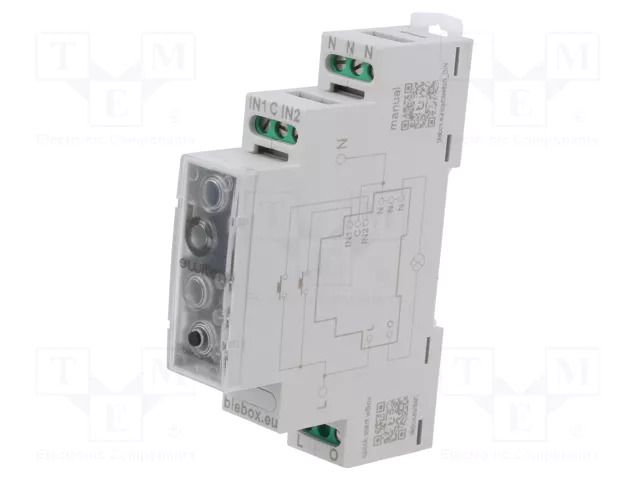 Wireless cutout power switch; uWiFi; for DIN rail mounting BLEBOX SWITCHBOX-DIN