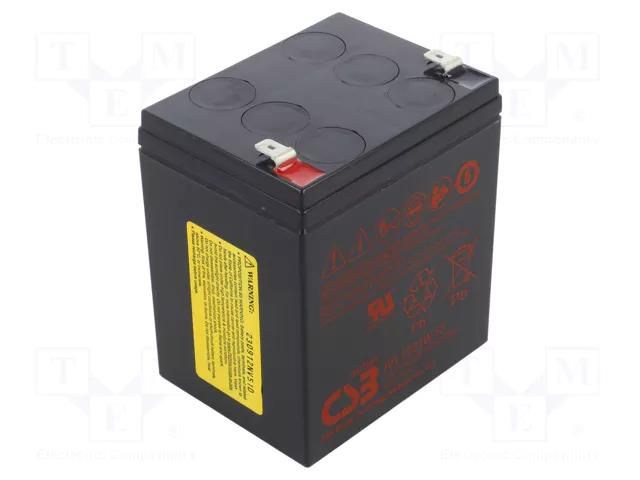 Re-battery: acid-lead; 12V; AGM; maintenance-free; 90x70x101.8mm CSB BATTERY ACCU-HR1221WF2