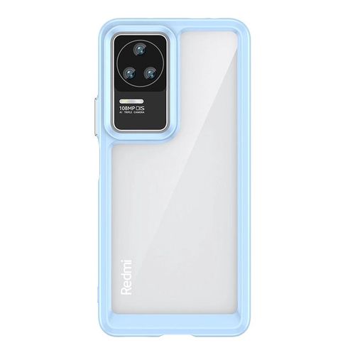 Outer Space Case for Xiaomi Poco F4 5G cover with a flexible frame blue, Hurtel 5907769310751