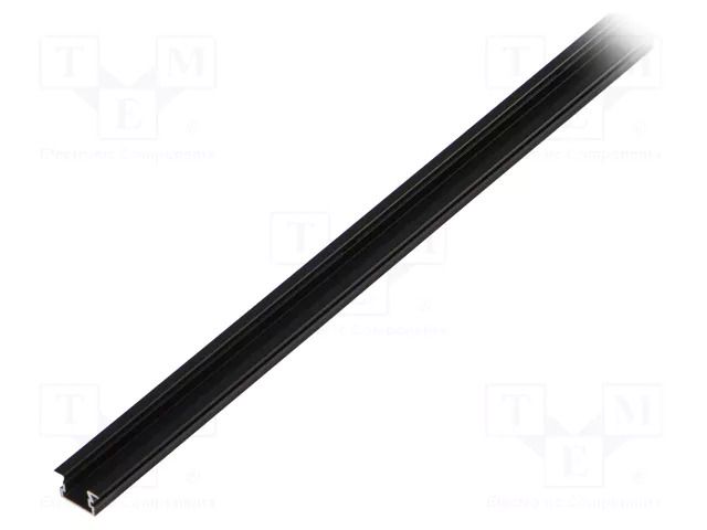 Profiles for LED modules; black; L: 1m; PDS-NK; aluminium KLUŚ K-A01588A07-1M