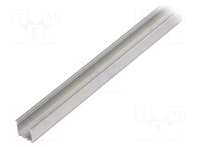 Profiles for LED modules; silver; 1m; LOKOM; aluminium; anodized KLUŚ K-A05553A-1M