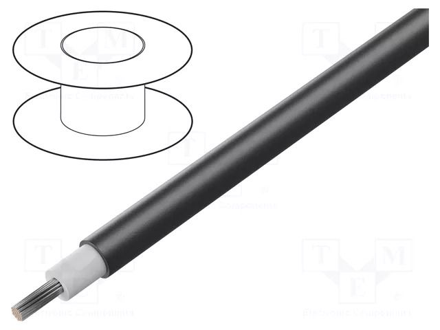 Wire; Flex-Sol-Evo-TX; stranded; Cu; 4mm2; XLPO; black; 1.5kV; 500m STÄUBLI 62.7431-91021