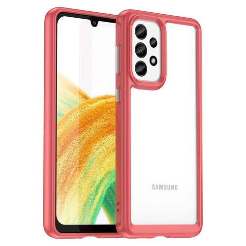 Outer Space Case for Samsung Galaxy A33 5G cover with a flexible frame red, Hurtel 5907769310706 5907769310706