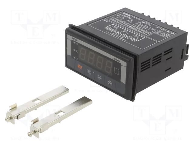 Meter; DC current; 100÷240VAC; on panel; MT4W; Display: LED; 14.2mm AUTONICS MT4W-DA-41