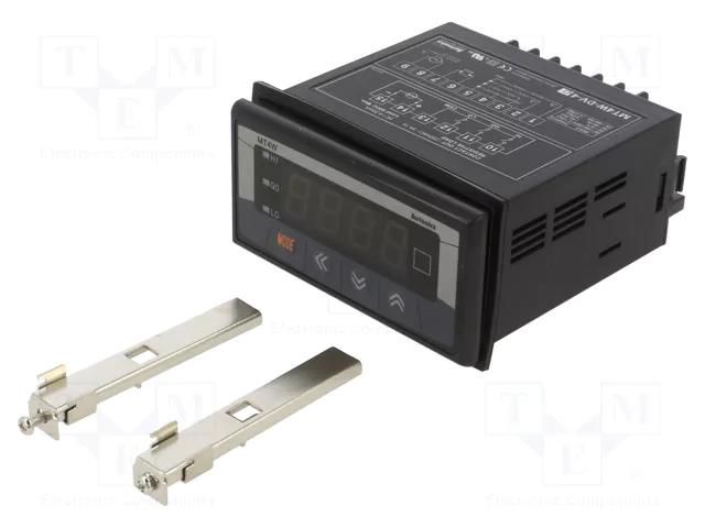 Meter; DC voltage; 100÷240VAC; on panel; MT4W; Display: LED; 14.2mm AUTONICS MT4W-DV-40