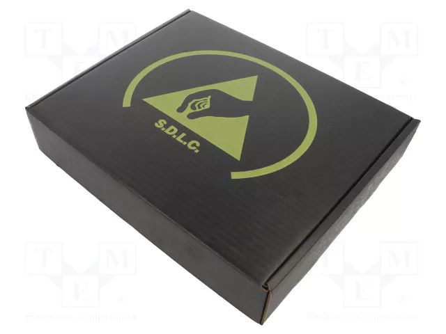 Container: box; with foam lining; ESD; black; cardboards EUROSTAT GROUP ERS-254020225
