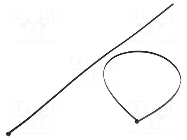 Cable tie; L: 1220mm; W: 9mm; black; polyamide; 800N; Ømax: 375.5mm BM GROUP BMN1290