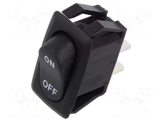 ROCKER; SPST; Pos: 2; ON-OFF; 16A/250VAC; 10A/28VDC; none TE Connectivity 1571091-9