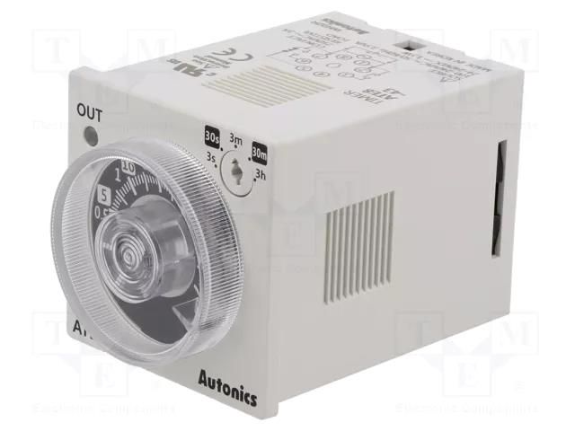 Timer; 0,3s÷3h; relay; 250VAC/3A,30VDC/3A; Usup: 100÷240VAC; PIN: 8 AUTONICS ATE8-43