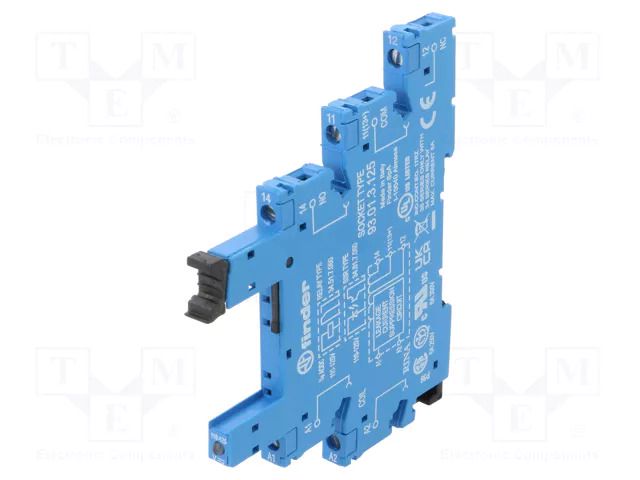 Socket; for DIN rail mounting FINDER 93.01.3.125