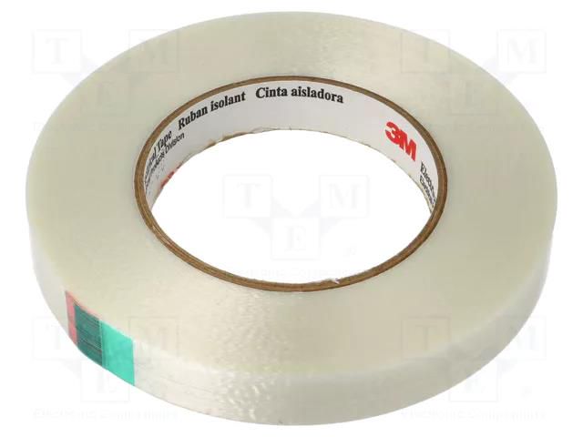 Tape: electrical insulating; W: 19mm; L: 55m; Thk: 0.165mm; acrylic 3M 3M-1339-19-55