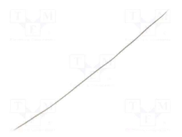 Braids; tape; Thk: 0.51mm; W: 0.79mm; 6A; 24AWG; 30.5m; copper strand ALPHA WIRE 1222-SV005